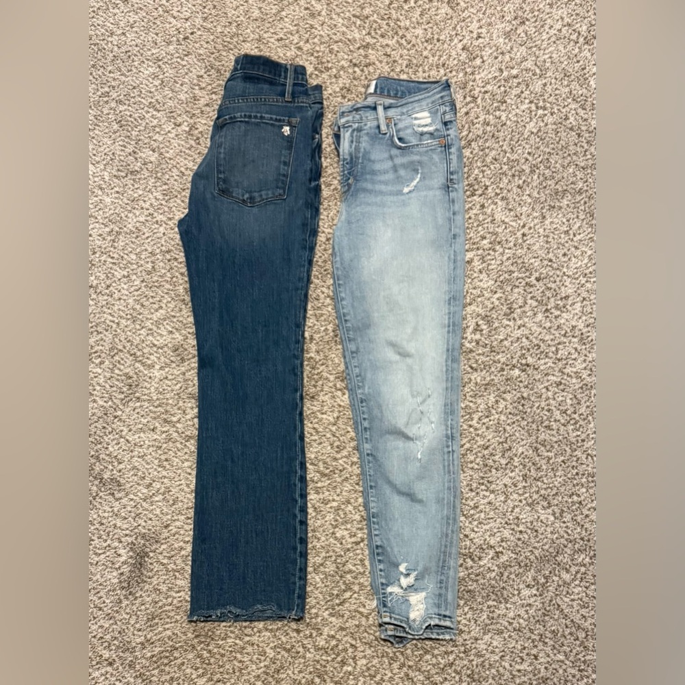 Stylish Blue and Light Blue Women's Jeans